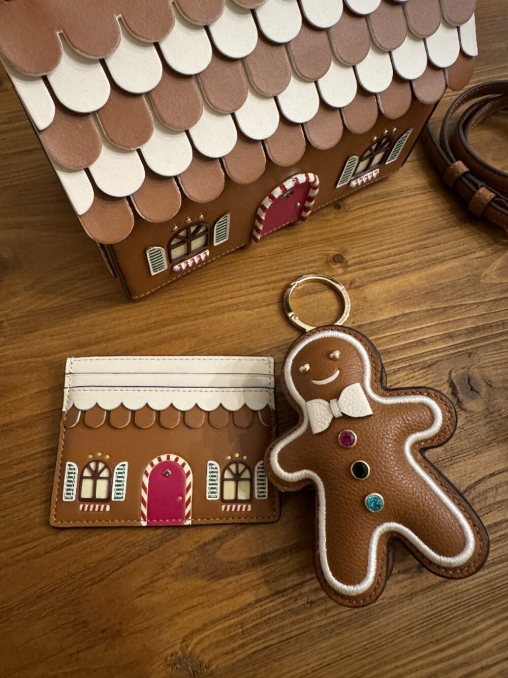 Kate Spade Handbag Gingerbread House Crossbody Brown - Picture 14 of 14